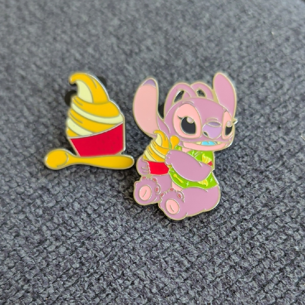 Stitch and Dole Whip Enamel Pins